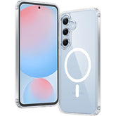 FNTCASE for Samsung Galaxy S24 FE 6.7 inch Case: Magnetic Charging Anti Yellowing Shockproof Magsafe Support Phone Case